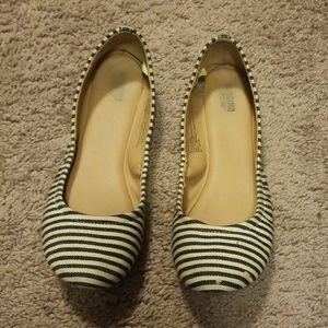 Striped Ballet Flats